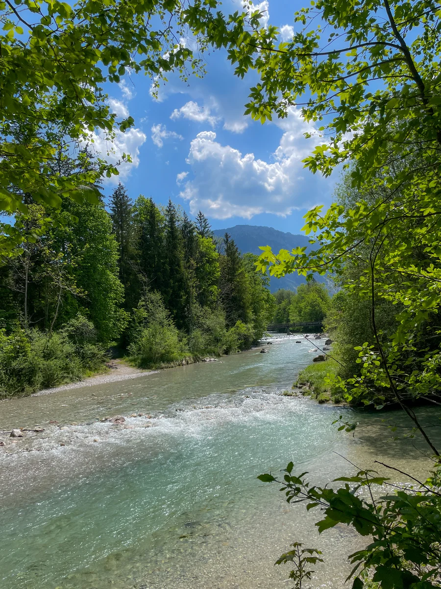 Gebirgsbach in den Alpen
